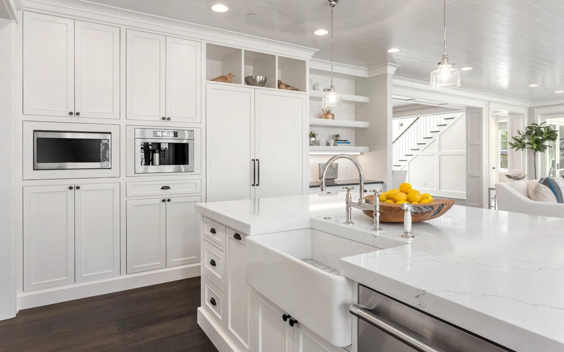 Interior shot of a kitchen
